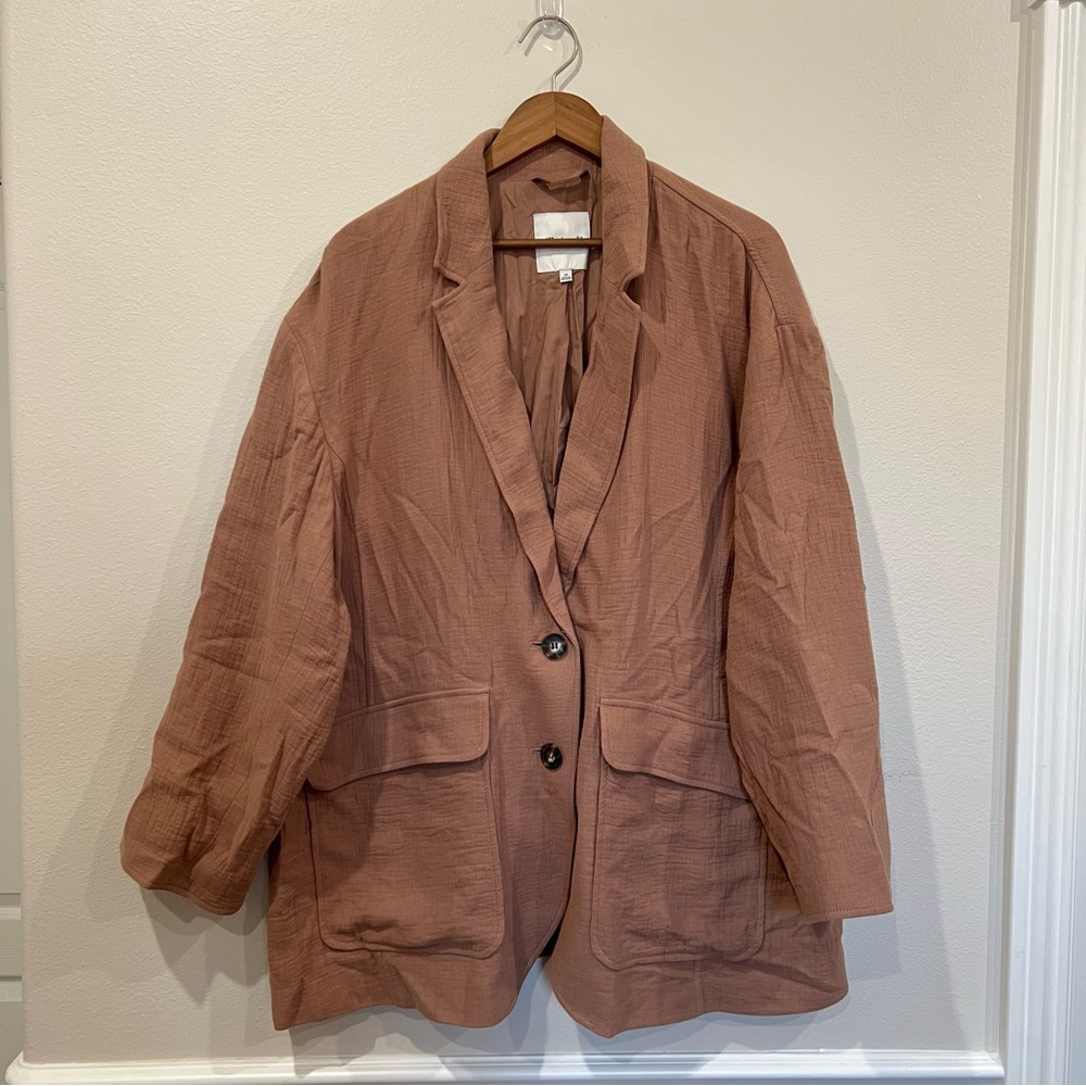 Madewell Oversized Linen Blazer 3X